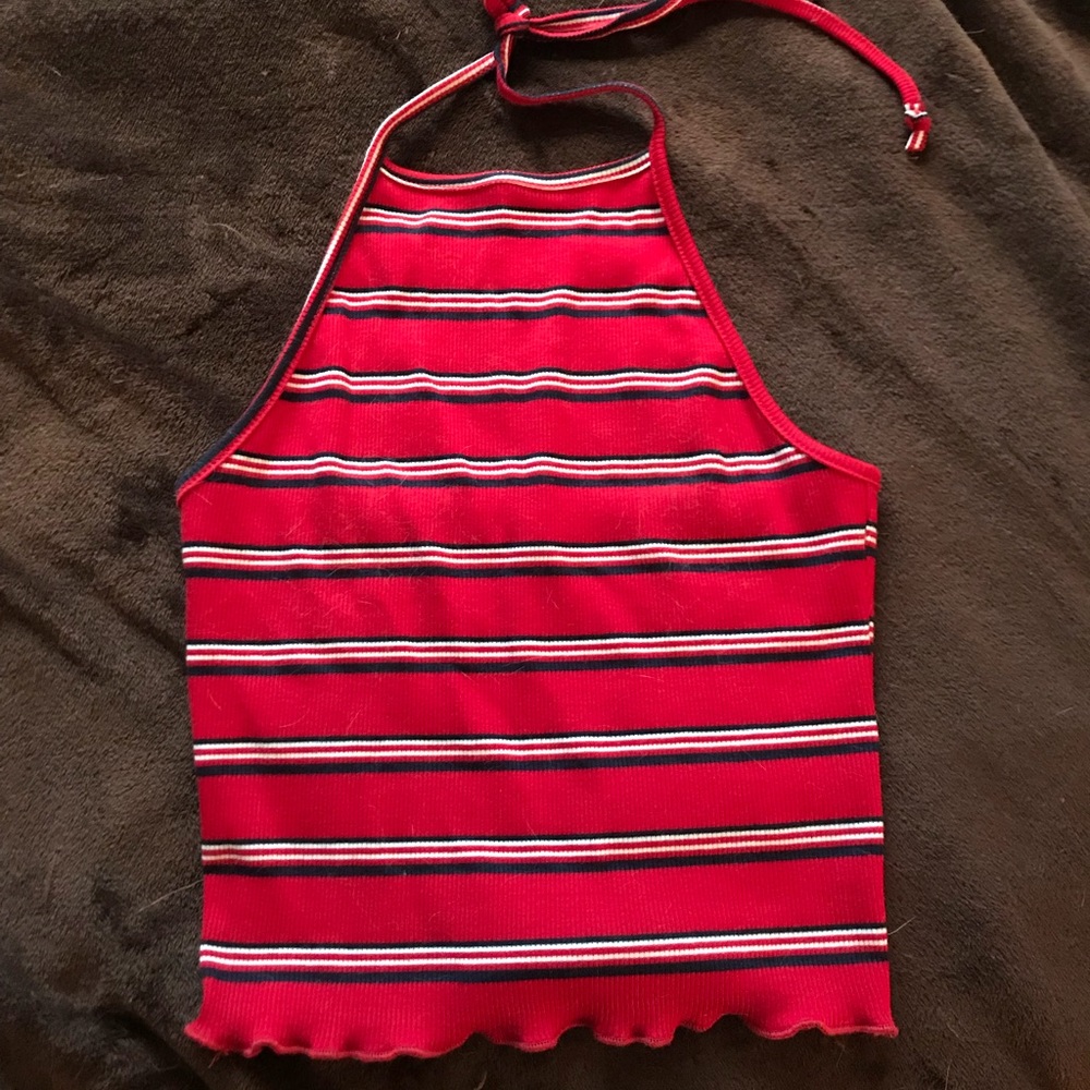 NWOT striped crop top